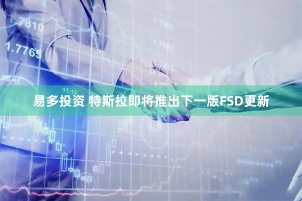 易多投资 特斯拉即将推出下一版FSD更新