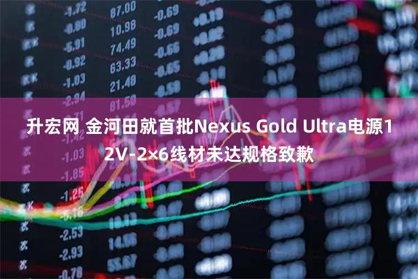 升宏网 金河田就首批Nexus Gold Ultra电源12V-2×6线材未达规格致歉